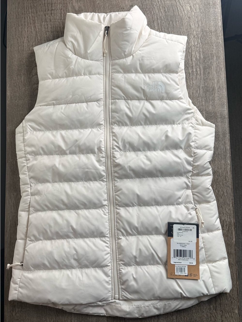 The North Face Women’s Aconcagua 3 Vest White Dune XS NWT